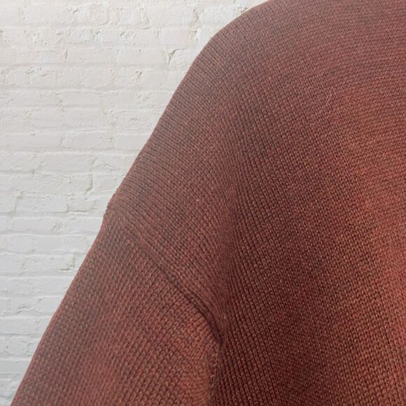Lord & Taylor Merino Wool Turtleneck Size XL Rust Brown Vintage EUC Unisex - Picture 9 of 16